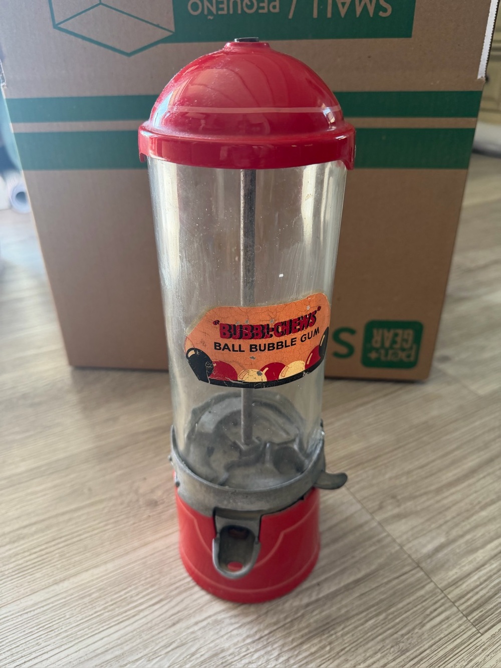 Red Ball Bubble Gum Dispenser